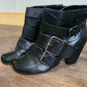 Black ankle boots